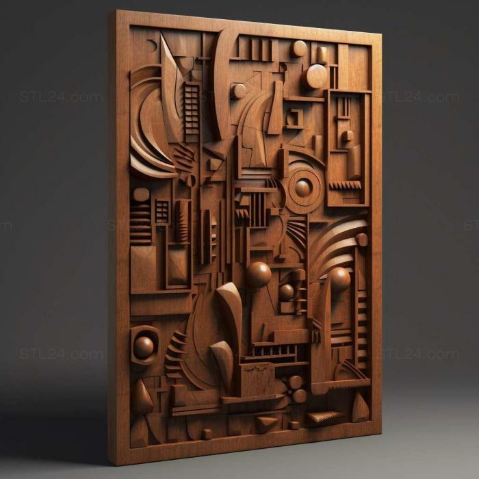 Patterns and decorations (Midcentury 4, PATTERN_428) 3D models for cnc